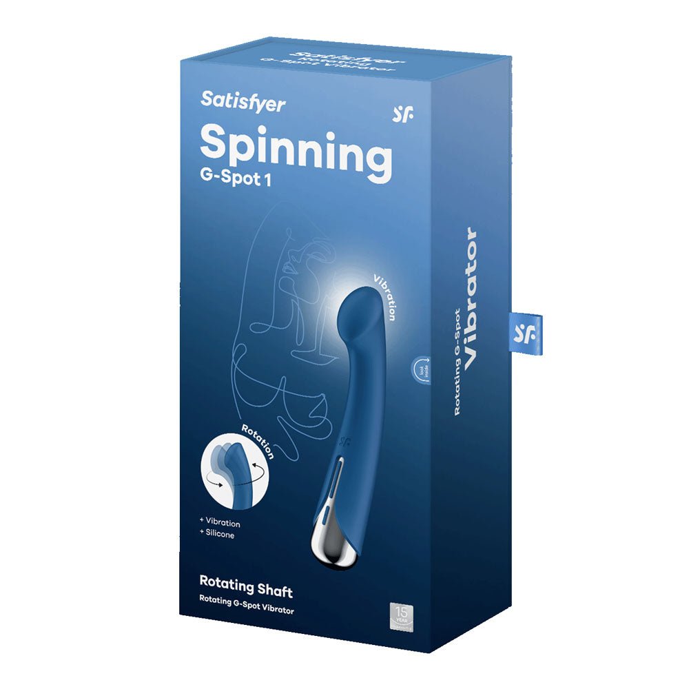 Buy Satisfyer Spinning G - Spot 1 - Blue - Blue 16.5 cm USB Rechargeable Rotating Vibrator at NZ’s Mega Adult Toys Store. Discover premium sex toys with discreet shipping at the best price in NZ