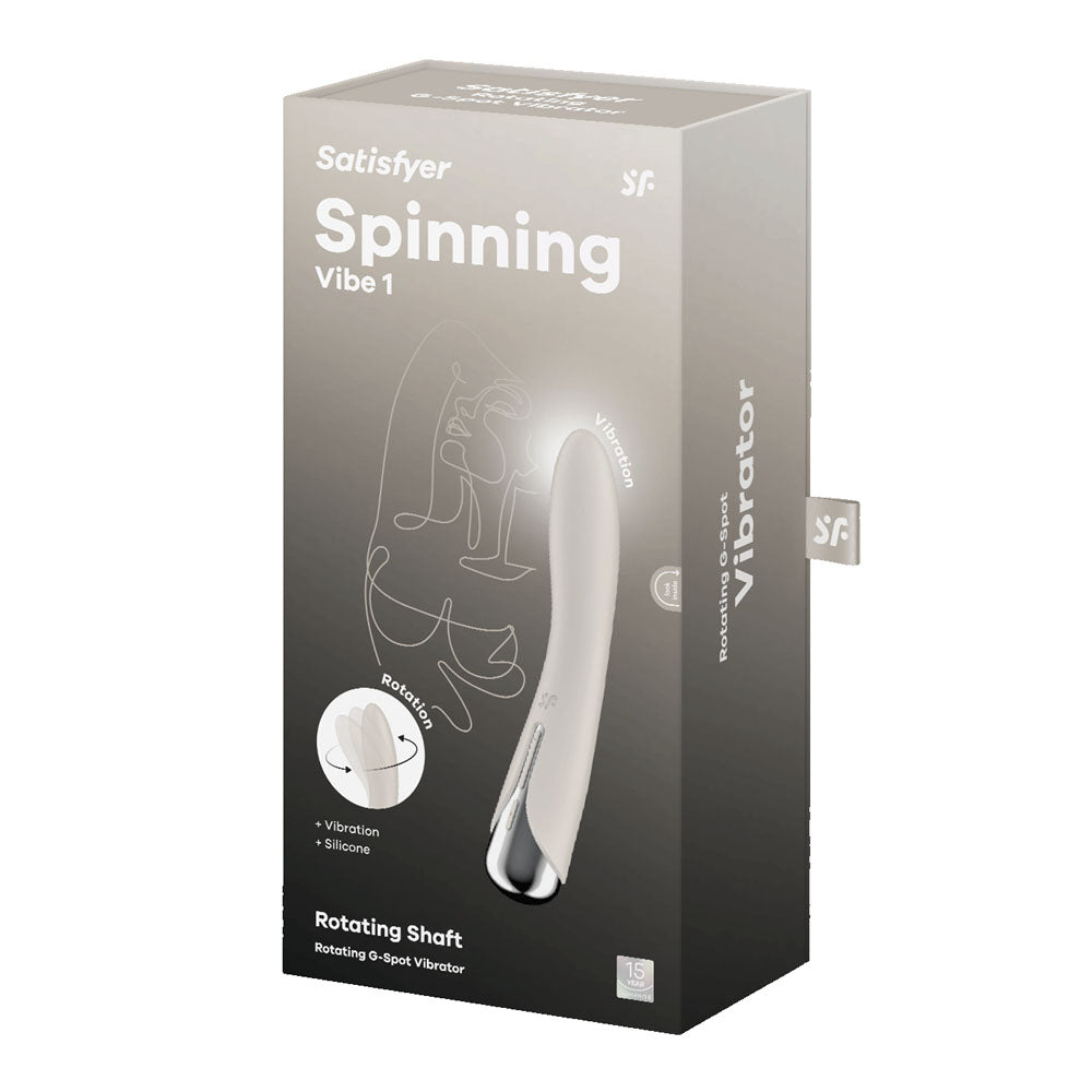 Buy Satisfyer Spinning Vibe 1 - Beige - Beige 17.8 cm USB Rechargeable Rotating Vibrator at NZ’s Mega Adult Toys Store. Discover premium sex toys with discreet shipping at the best price in NZ