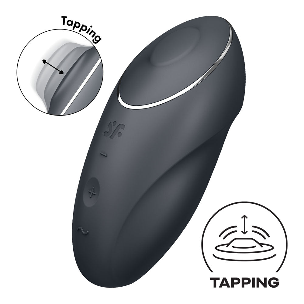 Buy Satisfyer Tap & Climax 1 - Grey - Grey USB Rechargeable Pulsing Stimulator at NZ’s Mega Adult Toys Store. Discover premium sex toys with discreet shipping at the best price in NZ