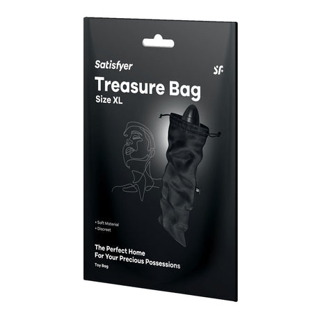 Buy Satisfyer Treasure Bag XLarge - Black - Black XL Toy Storage Bag at NZ’s Mega Adult Toys Store. Discover premium sex toys with discreet shipping at the best price in NZ