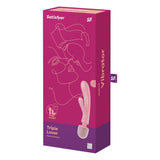 Buy Satisfyer Triple Lover - Pink USB Rechargeable Rabbit Vibrator and Massage Wand at NZ’s Mega Adult Toys Store. Discover premium sex toys with discreet shipping at the best price in NZ