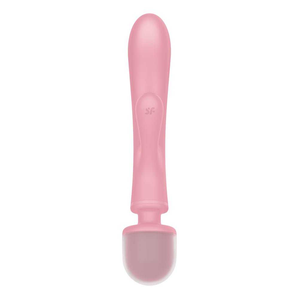 Buy Satisfyer Triple Lover - Pink USB Rechargeable Rabbit Vibrator and Massage Wand at NZ’s Mega Adult Toys Store. Discover premium sex toys with discreet shipping at the best price in NZ