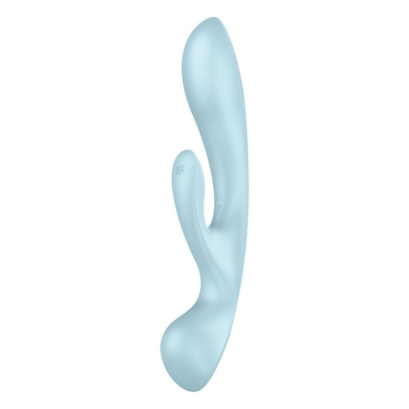 Buy Satisfyer Triple Oh - Light Blue USB Rechargeable Rabbit Vibrator at NZ’s Mega Adult Toys Store. Discover premium sex toys with discreet shipping at the best price in NZ