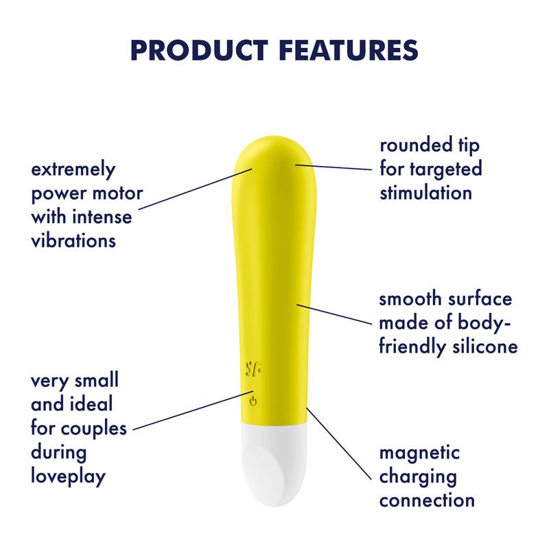 Buy Satisfyer Ultra Power Bullet 1 - Yellow USB Rechargeable Bullet at NZ’s Mega Adult Toys Store. Discover premium sex toys with discreet shipping at the best price in NZ