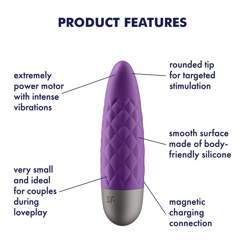 Buy Satisfyer Ultra Power Bullet 5 - Purple USB Rechargeable Bullet at NZ’s Mega Adult Toys Store. Discover premium sex toys with discreet shipping at the best price in NZ