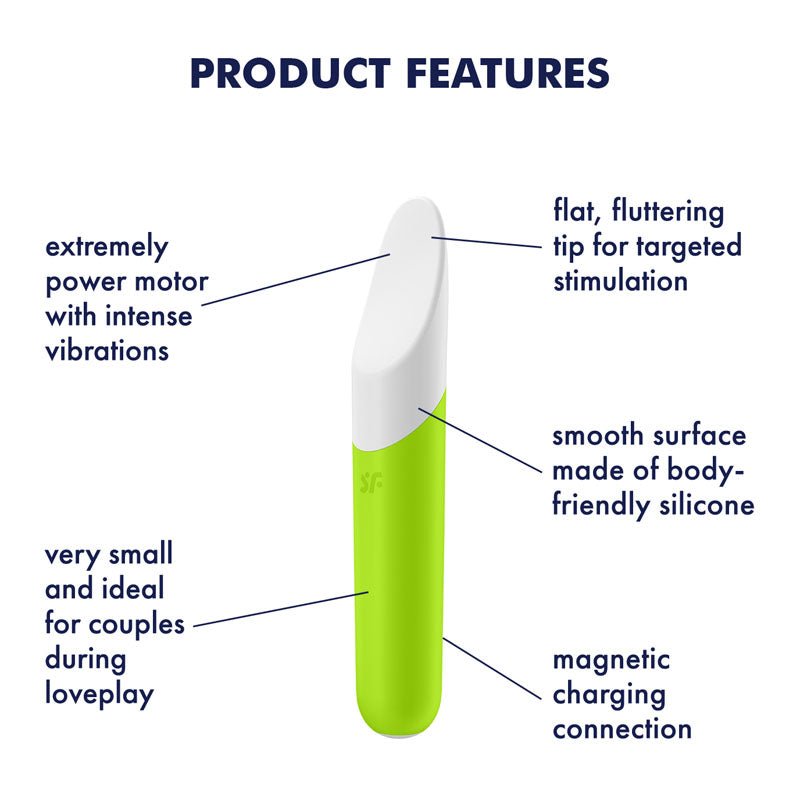 Buy Satisfyer Ultra Power Bullet 7 - Green USB Rechargeable Bullet at NZ’s Mega Adult Toys Store. Discover premium sex toys with discreet shipping at the best price in NZ