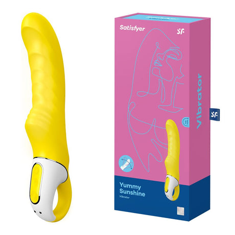 Buy Satisfyer Vibes - Yummy Sunshine - Yellow USB Rechargeable Vibrator at NZ’s Mega Adult Toys Store. Discover premium sex toys with discreet shipping at the best price in NZ