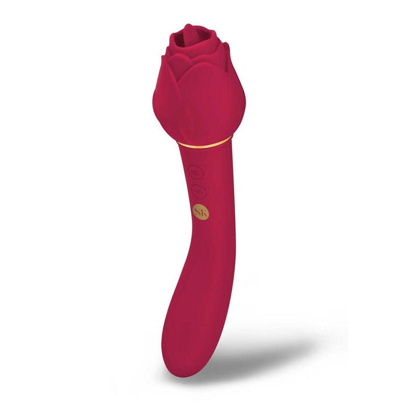 Buy Secret Kisses ROSEGASM LINGO - Rose Red 20.3 cm Dual Vibrator & Flicking Stimulator at NZ’s Mega Adult Toys Store. Discover premium sex toys with discreet shipping at the best price in NZ