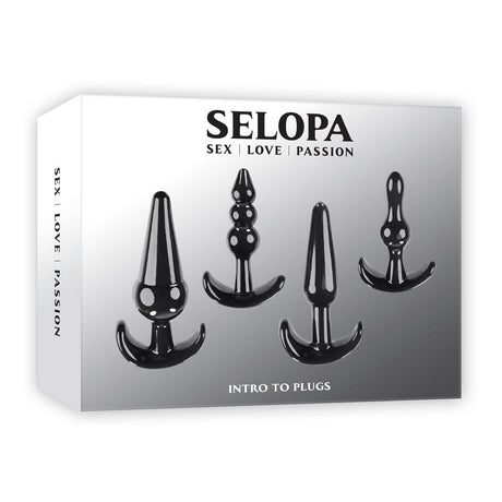 Buy Selopa INTRO TO PLUGS - Black Butt Plugs - Set of 4 at NZ’s Mega Adult Toys Store. Discover premium sex toys with discreet shipping at the best price in NZ