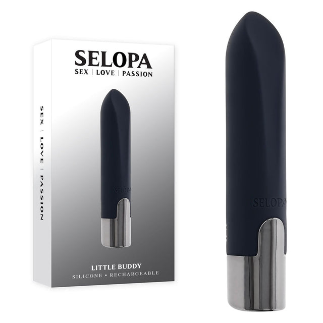 Buy Selopa LITTLE BUDDY - Black 11.1 cm USB Rechargeable Vibrating Bullet at NZ’s Mega Adult Toys Store. Discover premium sex toys with discreet shipping at the best price in NZ