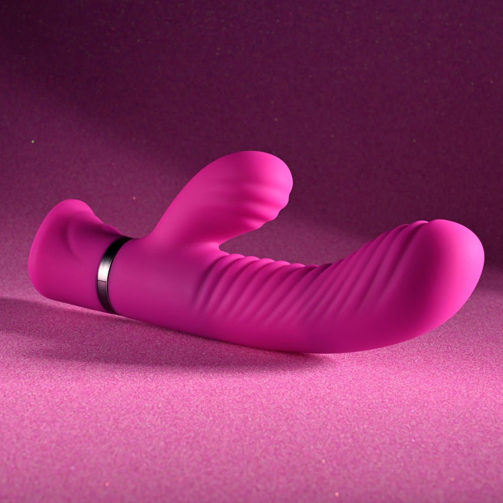 Buy Selopa NEXT WAVE - Pink 16.4 cm USB Rechargeable Dual Vibrator at NZ’s Mega Adult Toys Store. Discover premium sex toys with discreet shipping at the best price in NZ