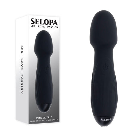 Buy Selopa POWER TRIP - Black 18.8 cm USB Rechargeable Massage Wand at NZ’s Mega Adult Toys Store. Discover premium sex toys with discreet shipping at the best price in NZ