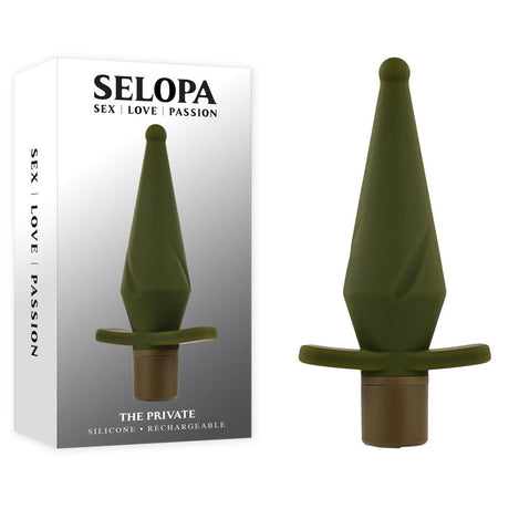 Buy Selopa THE PRIVATE - Green 13 cm USB Rechargeable Vibrating Butt Plug at NZ’s Mega Adult Toys Store. Discover premium sex toys with discreet shipping at the best price in NZ