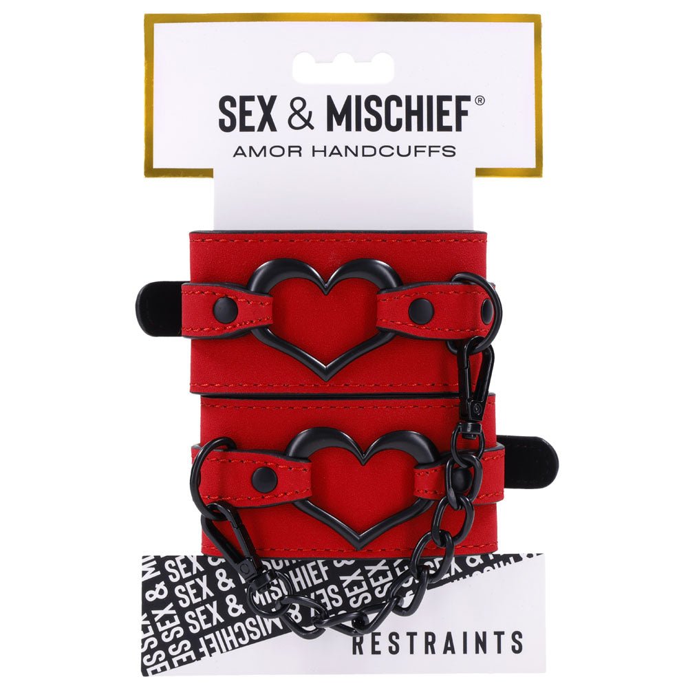 Buy Sex & Mischief Amor Handcuffs - Red Restraints at NZ’s Mega Adult Toys Store. Discover premium sex toys with discreet shipping at the best price in NZ