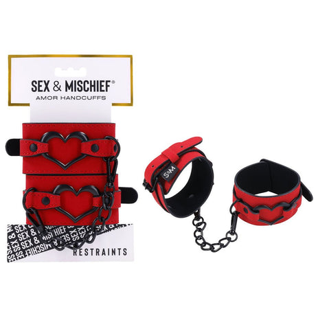 Buy Sex & Mischief Amor Handcuffs - Red Restraints at NZ’s Mega Adult Toys Store. Discover premium sex toys with discreet shipping at the best price in NZ