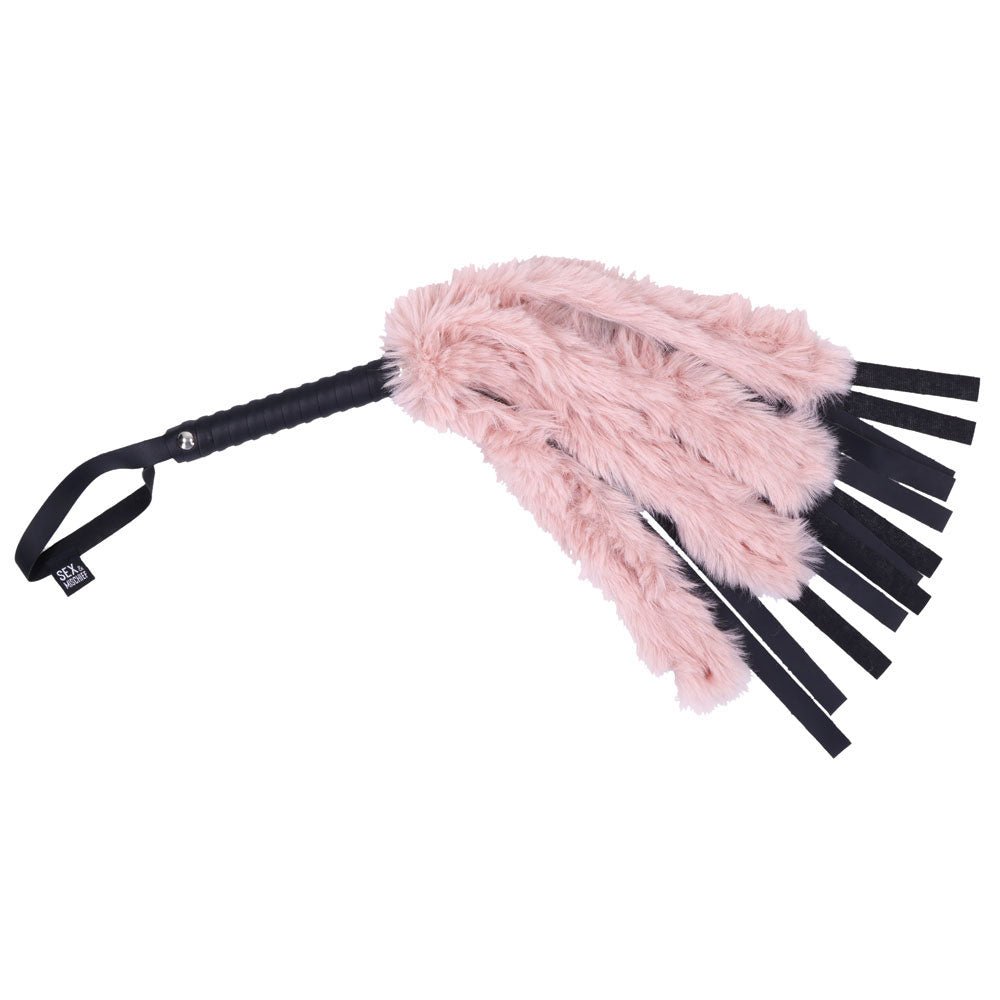 Buy Sex & Mischief Brat Faux Fur Flogger - Black 50 cm Whip with Pink Faux Feather at NZ’s Mega Adult Toys Store. Discover premium sex toys with discreet shipping at the best price in NZ