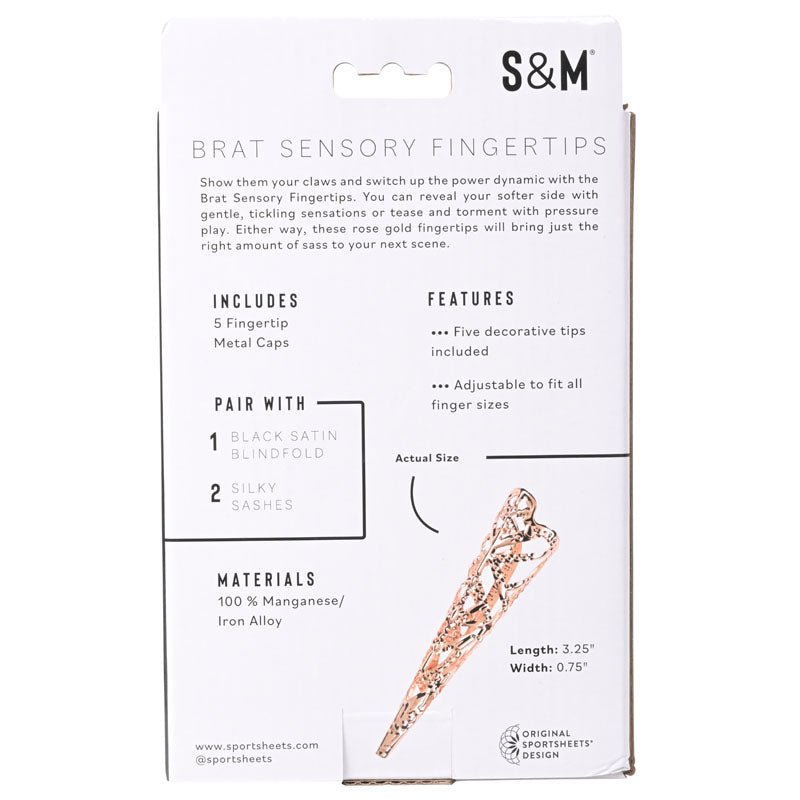 Buy Sex & Mischief Brat Sensory Fingertips - Rose Gold - Set of 5 at NZ’s Mega Adult Toys Store. Discover premium sex toys with discreet shipping at the best price in NZ