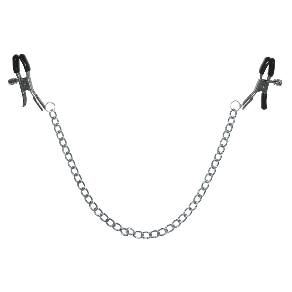 Buy Sex & Mischief Chained Nipple Clamps - Nipple Clamps with 30 cm Chain at NZ’s Mega Adult Toys Store. Discover premium sex toys with discreet shipping at the best price in NZ