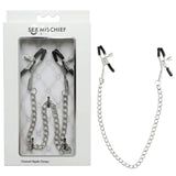 Buy Sex & Mischief Chained Nipple Clamps - Nipple Clamps with 30 cm Chain at NZ’s Mega Adult Toys Store. Discover premium sex toys with discreet shipping at the best price in NZ