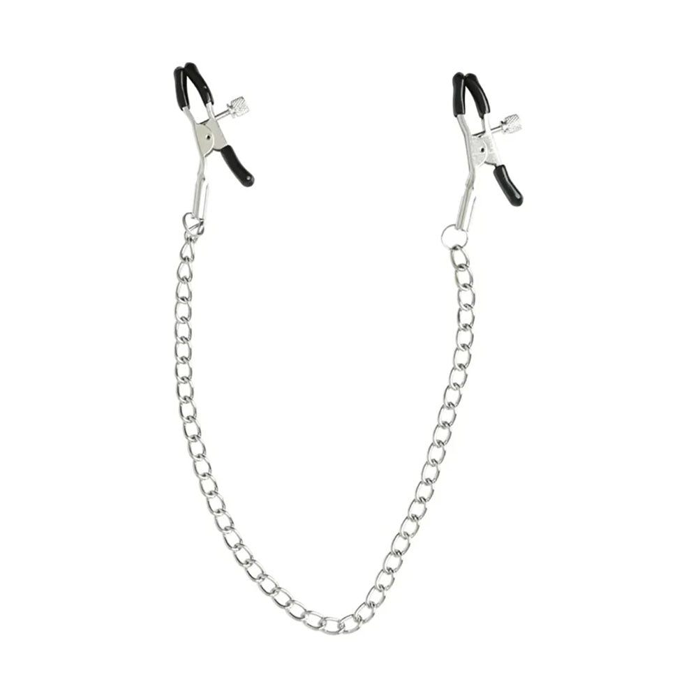 Buy Sex & Mischief Chained Nipple Clamps - Nipple Clamps with 30 cm Chain at NZ’s Mega Adult Toys Store. Discover premium sex toys with discreet shipping at the best price in NZ