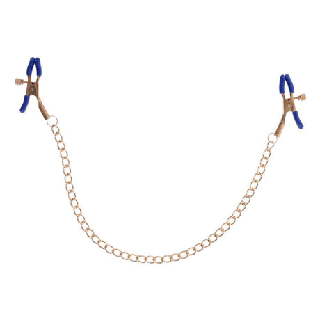 Buy Sex & Mischief Cougar Chained Nipple Clamps - Gold Nipple Clamps with Cougar Chain at NZ’s Mega Adult Toys Store. Discover premium sex toys with discreet shipping at the best price in NZ