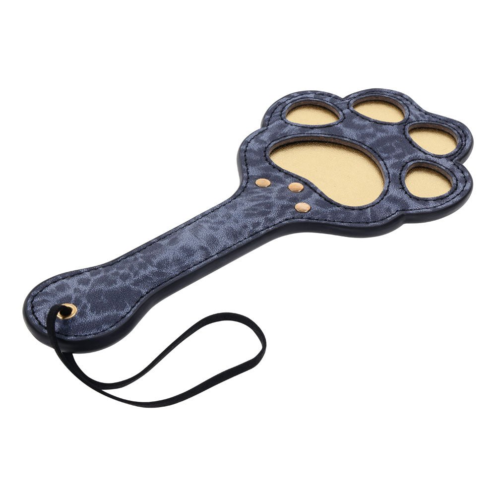 Buy Sex & Mischief Cougar Paw Paddle - Navy Blue/Gold Spanking Paddle at NZ’s Mega Adult Toys Store. Discover premium sex toys with discreet shipping at the best price in NZ