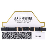 Buy Sex & Mischief Double Buckle Day Collar - Black Collar at NZ’s Mega Adult Toys Store. Discover premium sex toys with discreet shipping at the best price in NZ