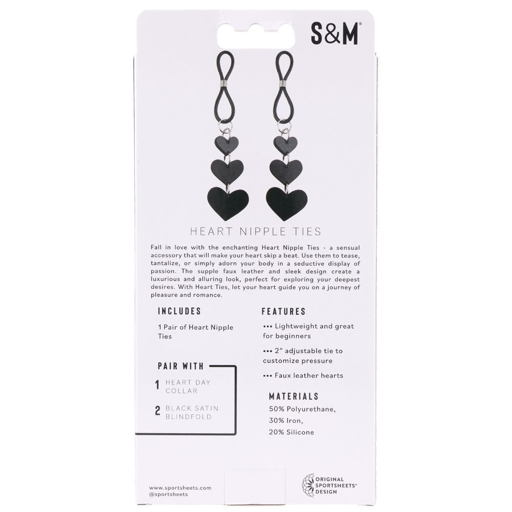 Buy Sex & Mischief Heart Nipple Ties - Black Nipple Restraints - Set of 2 at NZ’s Mega Adult Toys Store. Discover premium sex toys with discreet shipping at the best price in NZ