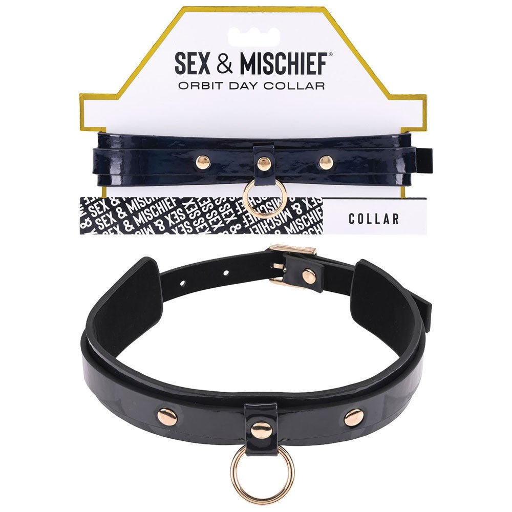 Buy Sex & Mischief Orbit Day Collar - Black Collar at NZ’s Mega Adult Toys Store. Discover premium sex toys with discreet shipping at the best price in NZ