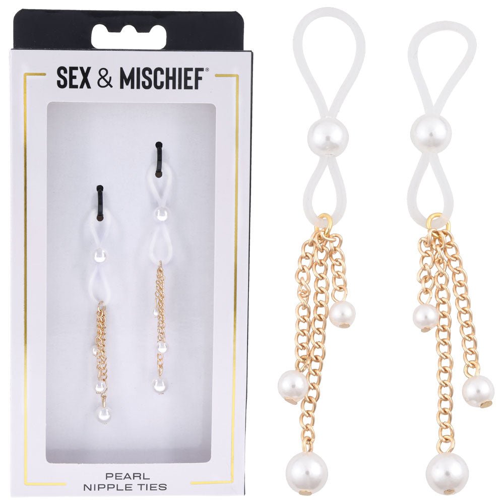 Buy Sex & Mischief Pearl Nipple Ties - Gold/Pearl Nipple Restraints - Set of 2 at NZ’s Mega Adult Toys Store. Discover premium sex toys with discreet shipping at the best price in NZ