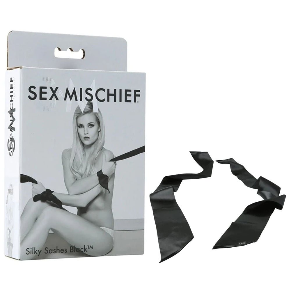 Buy Sex & Mischief Silky Sashes Black - Black Restraints at NZ’s Mega Adult Toys Store. Discover premium sex toys with discreet shipping at the best price in NZ