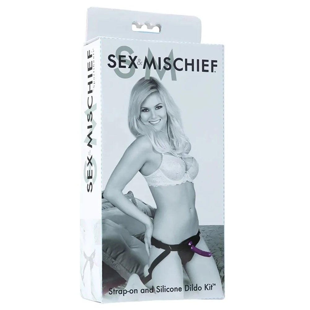 Buy Sex & Mischief Strap - On & Silicone Dildo Kit - Black/Purple Adjustable Strap - On at NZ’s Mega Adult Toys Store. Discover premium sex toys with discreet shipping at the best price in NZ