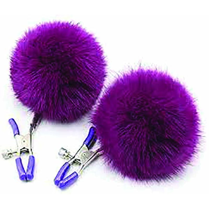 Buy Sexy AF - Clamp Couture Purple Puff Balls - Purple Puff Balls Nipple Clamps at NZ’s Mega Adult Toys Store. Discover premium sex toys with discreet shipping at the best price in NZ