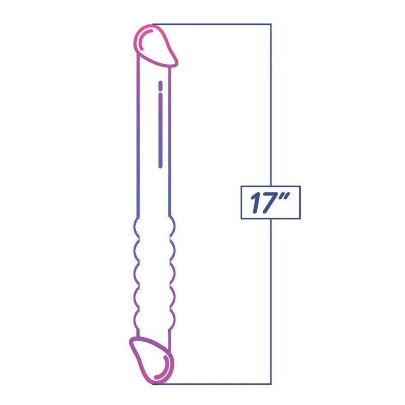 Buy Shades 17'' Jelly TPR Double Dong - Violet/Blue 44 cm Double Dong at NZ’s Mega Adult Toys Store. Discover premium sex toys with discreet shipping at the best price in NZ