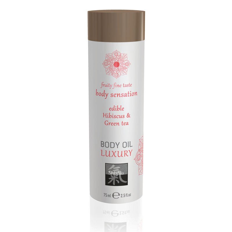 Buy SHIATSU Edible Body Oil - Luxury - Hibiscus & Green Tea Flavoured - 75 ml at NZ’s Mega Adult Toys Store. Discover premium sex toys with discreet shipping at the best price in NZ