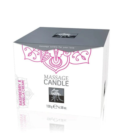 Buy Shiatsu Massage Candle - Raspberry & Vanilla Cream Scented - 130 gram at NZ’s Mega Adult Toys Store. Discover premium sex toys with discreet shipping at the best price in NZ