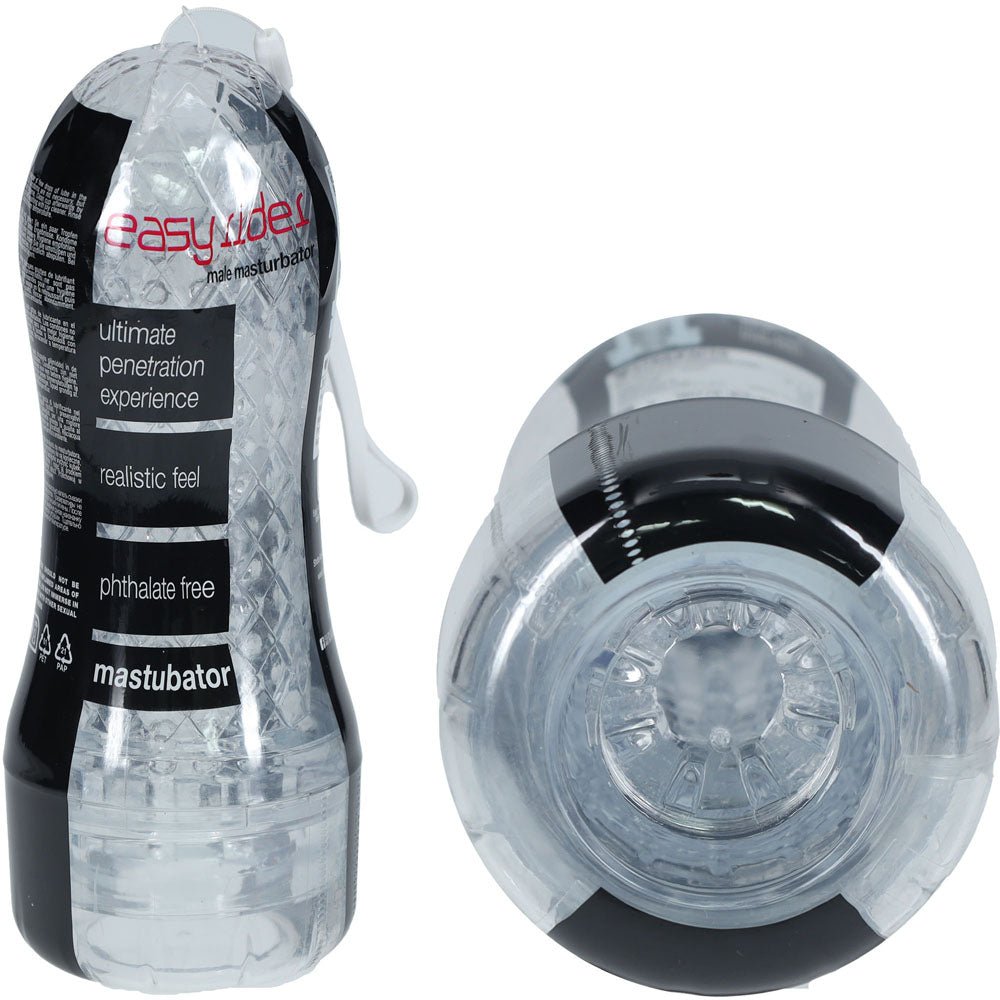 Buy SHOTS Easy Rider - Clear - Clear Vagina Stroker at NZ’s Mega Adult Toys Store. Discover premium sex toys with discreet shipping at the best price in NZ