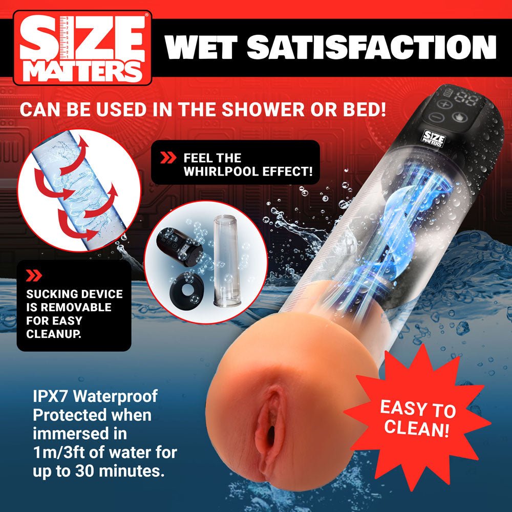 Buy Size Matters Sucking Penis Pump - Clear USB Rechargeable Penis Pump at NZ’s Mega Adult Toys Store. Discover premium sex toys with discreet shipping at the best price in NZ