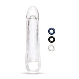 Buy Size Up 3 Inch See - Thru Penis Extender with Ball Loop - Clear 7.6 cm (3'') Penis Extension Sleeve at NZ’s Mega Adult Toys Store. Discover premium sex toys with discreet shipping at the best price in NZ