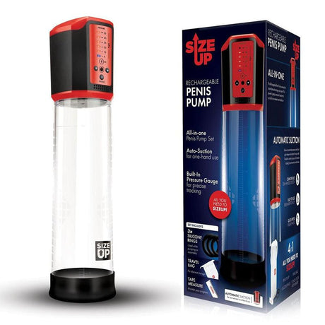 Buy Size Up Rechargeable Penis Pump - Clear USB Rechargeable Penis Pump at NZ’s Mega Adult Toys Store. Discover premium sex toys with discreet shipping at the best price in NZ