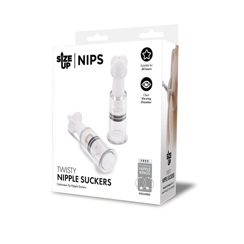 Buy Size Up Twisty Nipple Suckers - Small - Set of 2 at NZ’s Mega Adult Toys Store. Discover premium sex toys with discreet shipping at the best price in NZ