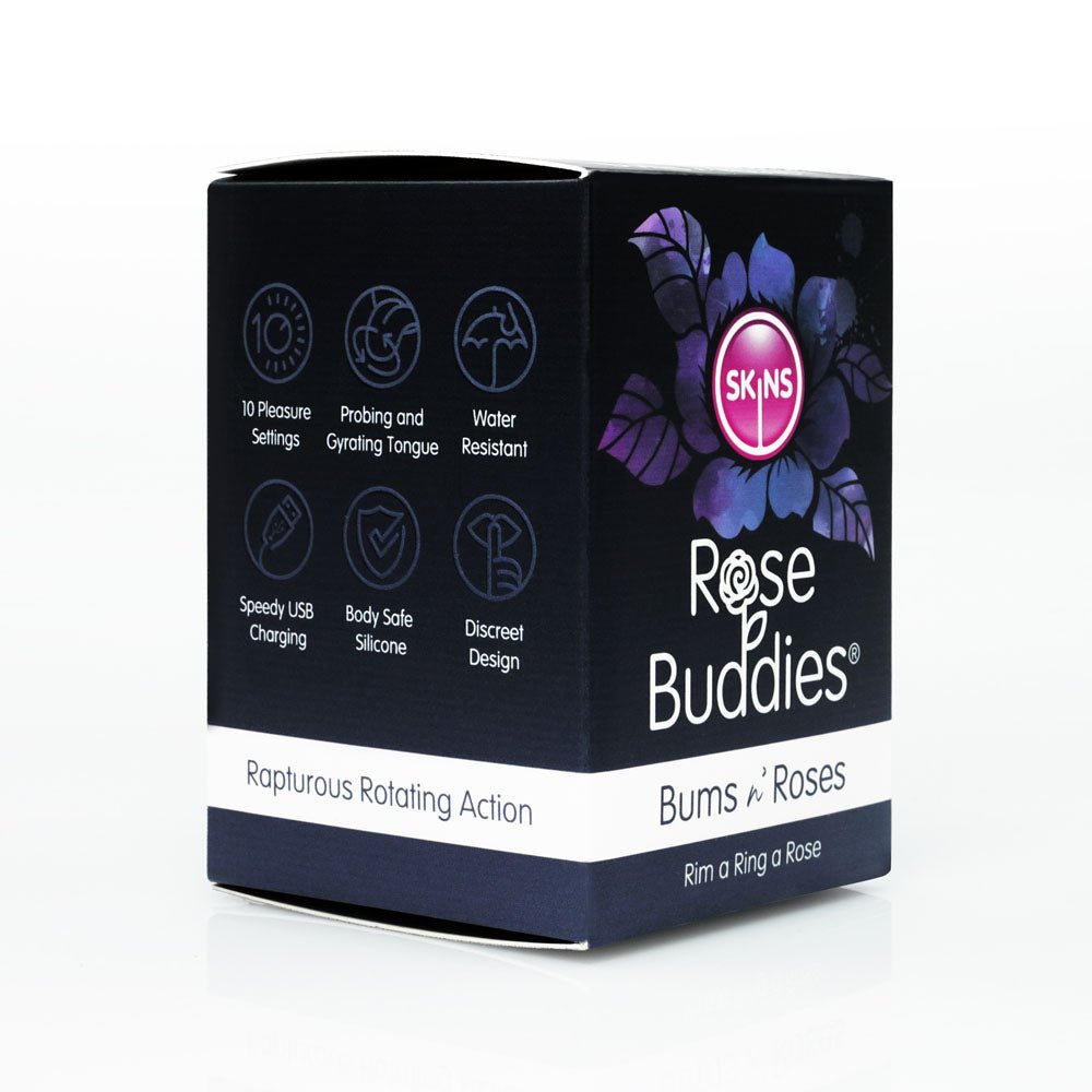 Buy Skins Rose Buddies - The Bums N Roses - Black USB Rechargeable Anal Rimming Stimulator at NZ’s Mega Adult Toys Store. Discover premium sex toys with discreet shipping at the best price in NZ