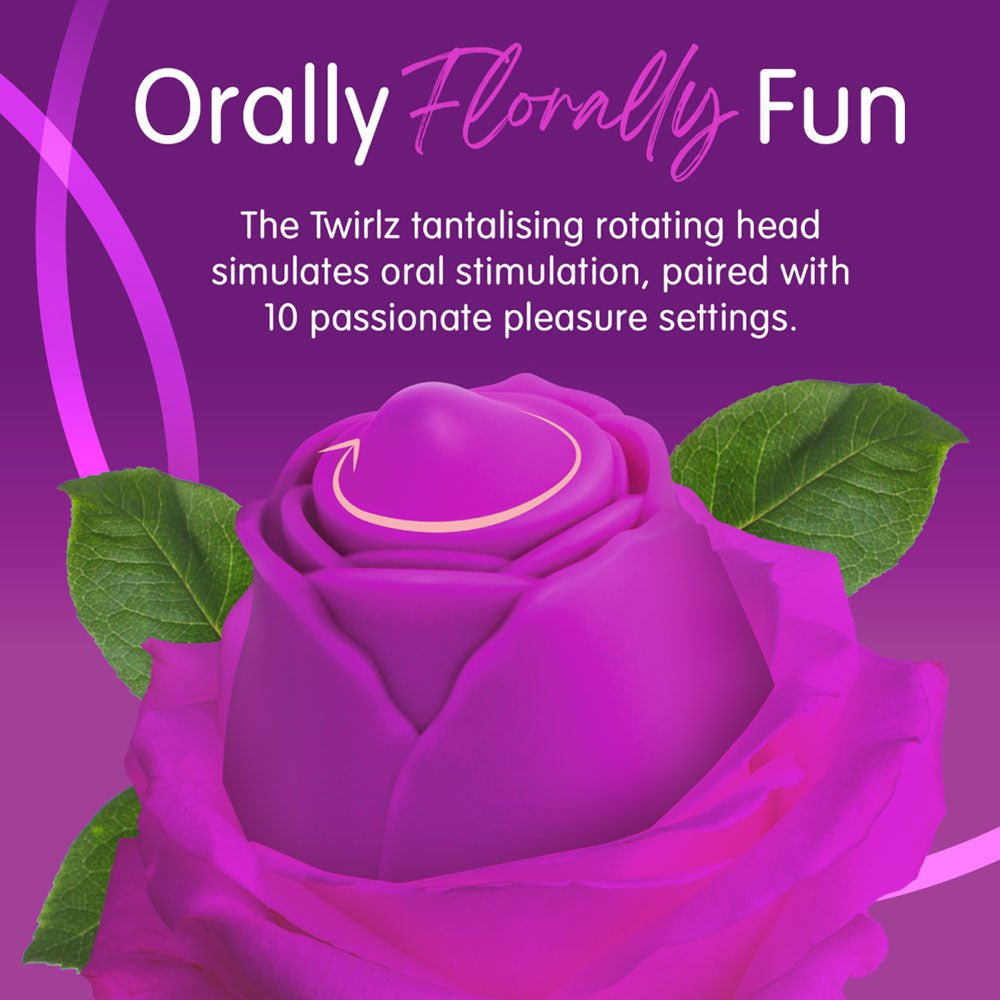 Buy Skins Rose Buddies - The Rose Twirlz - Purple USB Rechargeable Twirling Rose Stimulator at NZ’s Mega Adult Toys Store. Discover premium sex toys with discreet shipping at the best price in NZ