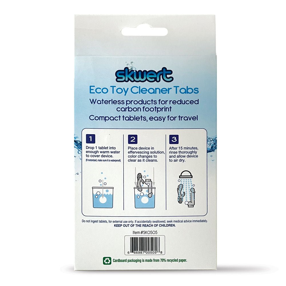 Buy Skwert Eco Toy Cleaner Tabs - 30 Count at NZ’s Mega Adult Toys Store. Discover premium sex toys with discreet shipping at the best price in NZ