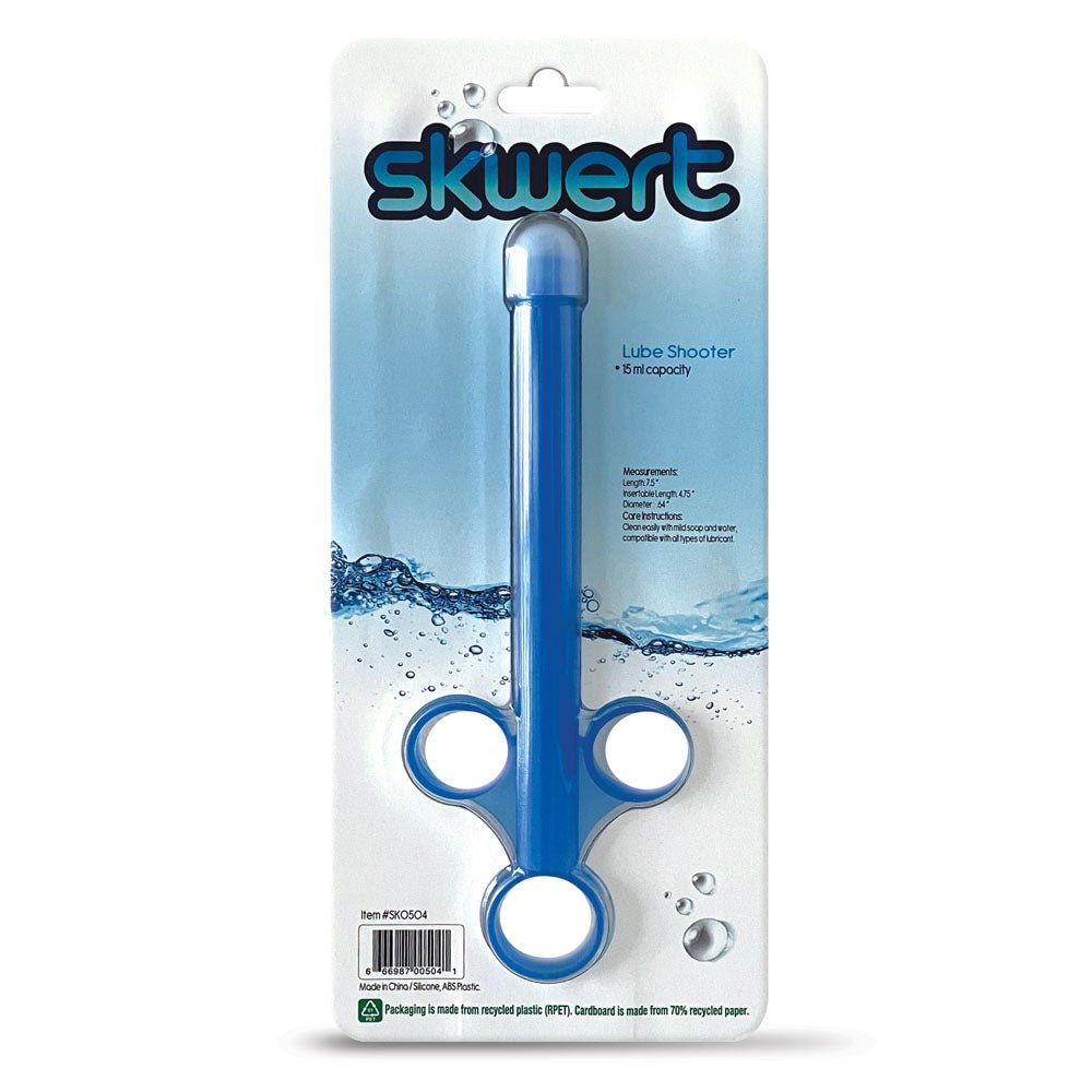 Buy Skwert Lube Shooter - Blue Lube Applicator - 15 ml at NZ’s Mega Adult Toys Store. Discover premium sex toys with discreet shipping at the best price in NZ