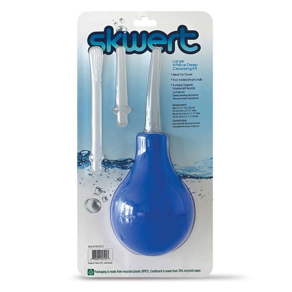 Buy Skwert Medium 11 oz Douche Kit - Blue 325 ml Unisex Douche Kit at NZ’s Mega Adult Toys Store. Discover premium sex toys with discreet shipping at the best price in NZ