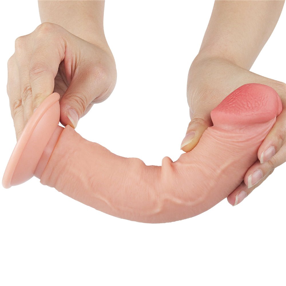 Buy Sliding Skin Dual Layer Dong - Flesh 20 cm (8'') Dong with Flexible Skin at NZ’s Mega Adult Toys Store. Discover premium sex toys with discreet shipping at the best price in NZ