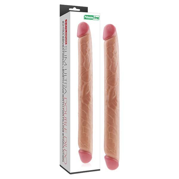 Buy Slim Ultra Double Dildo - Flesh 43 cm (17'') Double Dong at NZ’s Mega Adult Toys Store. Discover premium sex toys with discreet shipping at the best price in NZ