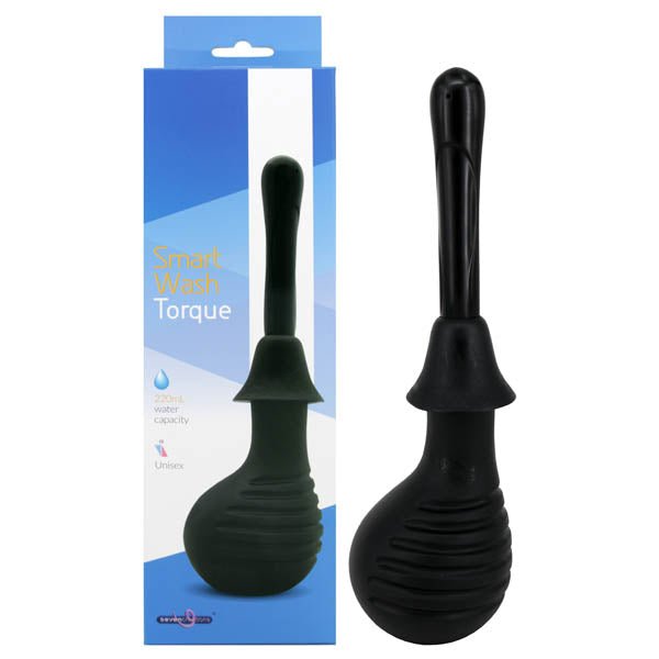 Buy Smart Wash - Torque - Black Unisex Douche - 220 ml Capacity at NZ’s Mega Adult Toys Store. Discover premium sex toys with discreet shipping at the best price in NZ