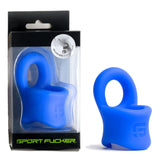 Buy Sport Fucker Baller Ring - Blue Liquid Silicone Cock Ring with Ball Stretcher at NZ’s Mega Adult Toys Store. Discover premium sex toys with discreet shipping at the best price in NZ